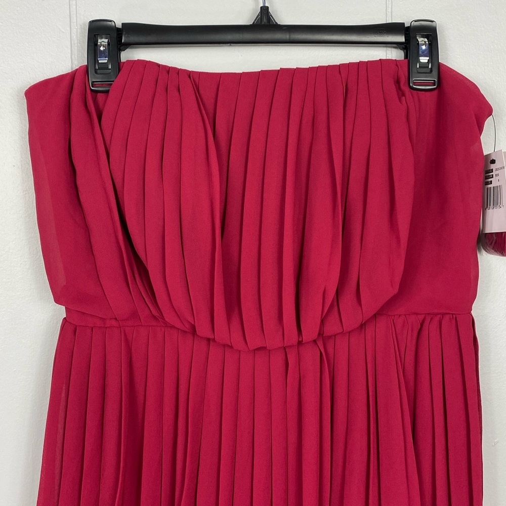 Jessica Simpson Pleated Ruffle Dress Size 8 - Picture 4 of 6